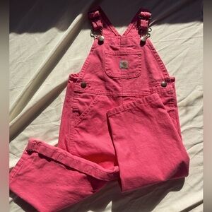 Carharrt Toddler Pink Overalls 24 Months EUC